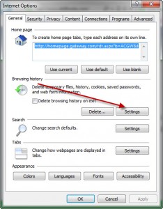 IE Settings