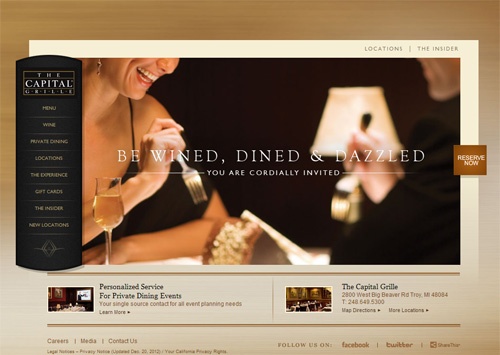 capital grille website