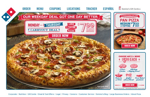 dominos website